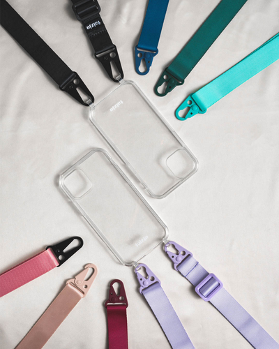 TRUELUX BOLD Interchangeable Detachable Clear Transparent Shockproof Customization Crossbody Phone Case Tech Accessories for Apple iPhone and Samsung Galaxy, Available for iPhone 13 Pro Max, iPhone 13 Pro and iPhone 13 iPhone 12 Pro Max iPhone 12/12 Pro iPhone 12 mini iPhone 11 Pro Max iPhone 11 iPhone X/XS phone sling - Taizjo
