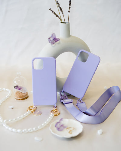 VOILA Interchangeable Detachable Customization Crossbody Phone Case in Lilac/Purple Tech Accessories for Apple iPhone and Samsung Galaxy,  phone sling iPhone 12 Pro Max iPhone 12/12 Pro iPhone 12 mini iPhone 11 Pro Max iPhone 11 Pro iPhone 11 iPhone X/XS Samsung S20 Plus Samsung S20 Samsung Note 10 Plus - Taizjo